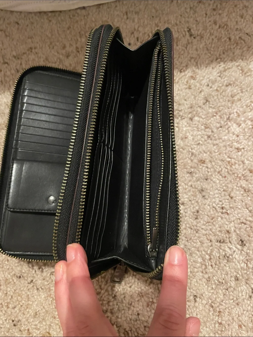 Coach Men’s Black Zip Wallet